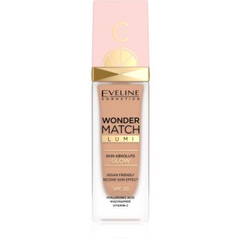 Eveline Cosmetics Wonder Match Lumi fond de ten hidratant si catifelant SPF 20 - imagine 2